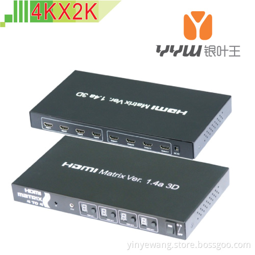 HDMI Matrix 4X4 4 to 4 1.4V 3D 4KX2K